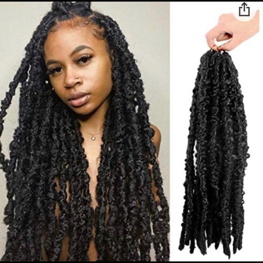 Butterfly Crochet Crochet Hair 18 Inches Distressed